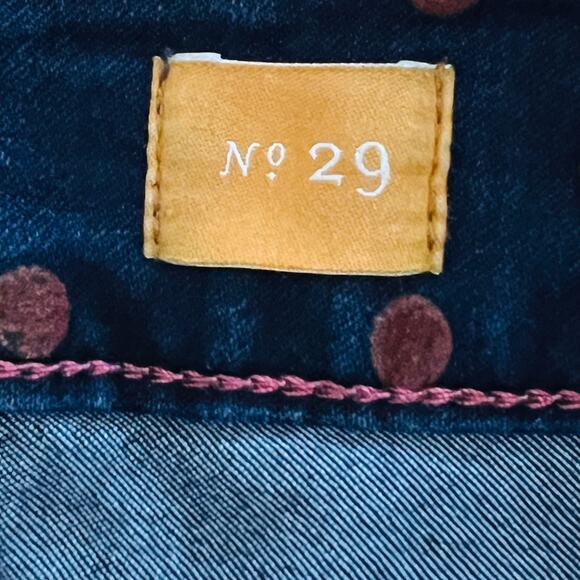 Pilcro Skirt Denim Polka Dot Retro Mod Preppy Blue 29 Indie Sleaze - Picture 10 of 12